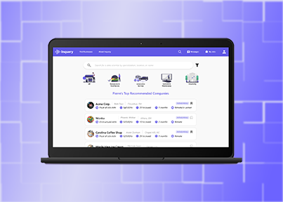 A mockup of Inquery