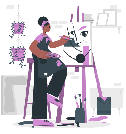 Illustration of  business woman