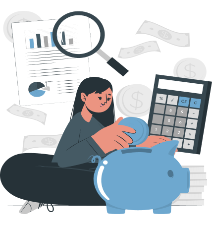 Illustration of  business woman